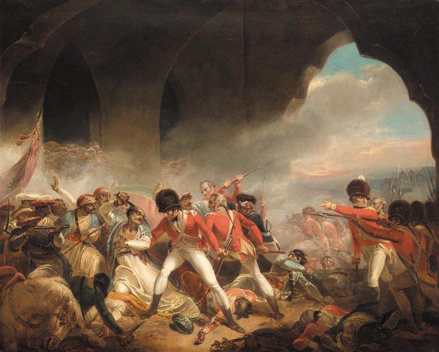 Death of Tipu Sultan, May 4th, 1799, painted by Henry Singleton (1766-1839) Location TBD.